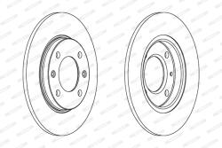 FERODO Disc Frana Ddf244C Citroën Saxo/Xsara/Zx Peugeot 106 Ii/106 Van Ii/206/306/309 I