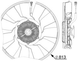 MAHLE Ventilator, Radiator Cff516000P Mercedes-Benz Actros Mp4 / Mp5/Antos/Arocs