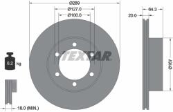TEXTAR Disc Frana 92076300 Great Wall Safe/Safe F1 Toyota 4 Runner I/4 Runner Ii