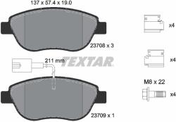 TEXTAR Set Placute Frana, Frana Disc 2370802 Abarth 500C / 595C / 695C Fiat Bravo/Doblo (2370802)