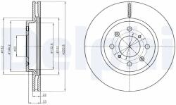 DELPHI Disc Frana Bg4340 Suzuki Swift Iv (BG4340)