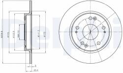 DELPHI Disc Frana Bg4280 Honda Cr-Z (BG4280)