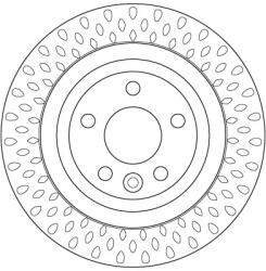 TRW Disc Frana Df6387 Volvo S60 Ii/S80 Ii/V60 I/V70 Iii/Xc70 Ii
