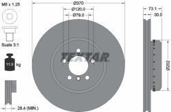 TEXTAR Disc Frana 92265325 Bmw 3/3 Gran Turismo/3 Touring/4/4 Gran