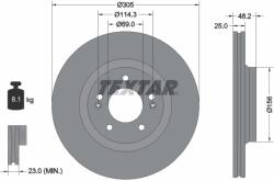 TEXTAR Disc Frana 92333203 Hyundai Elantra Vii/Sonata Viii Hyundai (Beijing) Sonata Xi (92333203)