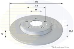 COMLINE Disc Frana Adc1478 Audi A4 B8/A4 B9/A5/A6 C7/A6 C8/A7/Q5