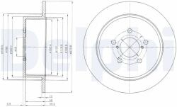 DELPHI Disc Frana Bg4129 Subaru Legacy Iv/Outback