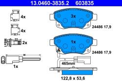 ATE Set Placute Frana, Frana Disc 13.0460-3835.2 Ford Transit/Transit Tourneo