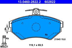 ATE Set Placute Frana, Frana Disc 13.0460-2822.2 Audi A4 B5 Vw Passat B5/Passat B5.5