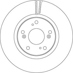 TRW Disc Frana Df6689 Honda Civic Ix