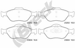 BRECK Set Placute Frana, Frana Disc 232020070200 Ford Fiesta/Fiesta Iv/Fiesta V/Fusion (232020070200)