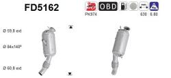 AS Filtru Funingine/Particule, Sist. De Esapament Fd5162 Bmw X1 (FD5162)