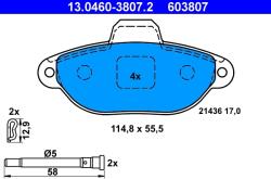 ATE Set Placute Frana, Frana Disc 13.0460-3807.2 Fiat Panda