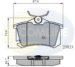 COMLINE Set Placute Frana, Frana Disc Cbp01761 Seat Toledo Iii Vw Caddy Iii/Golf Plus V