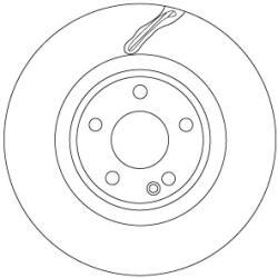 TRW Disc Frana Df6867 Infiniti Q30/Qx30