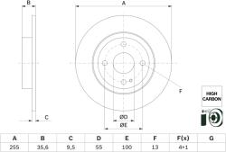 Bosch Disc Frana 0986479G72 Mazda 2/Mx-5 Iv/Mx-5 Rf (0986479G72)