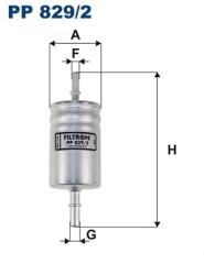 FILTRON Filtru Combustibil Pp829/2 Alfa Romeo Giulia/Stelvio Fiat 500X Jeep Compass (PP829/2)