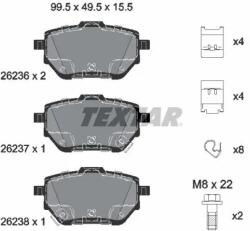 TEXTAR Set Placute Frana, Frana Disc 2623601 Toyota C-Hr/Corolla/Corolla Quest/Yaris (2623601)