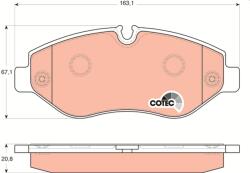 TRW Set Placute Frana, Frana Disc Gdb1698 Mercedes-Benz Eqv/M-Class/Marco Polo/Viano