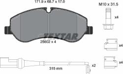TEXTAR Set Placute Frana, Frana Disc 2560201 Ford Tourneo Custom V362/Transit V363 (2560201)