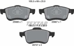 TEXTAR Set Placute Frana, Frana Disc 2590601 Fiat 500L