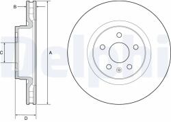 DELPHI Disc Frana Bg9220C Tesla Model S/Model X