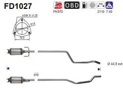 AS Filtru Funingine/Particule, Sist. De Esapament Fd1027 Opel Meriva A