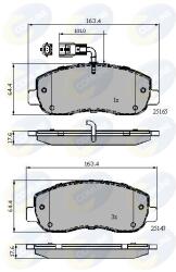 COMLINE Set Placute Frana, Frana Disc Cbp12106 Nissan Interstar/Nv400 Opel Movano B