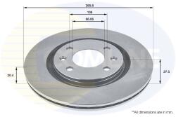 COMLINE Disc Frana Adc1504V Citroën Berlingo / Berlingo First/Bx/Xantia/Xsara/Zx