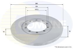 COMLINE Disc Frana Adc1233 Ford Transit/Transit Tourneo/Transit V363 (ADC1233)