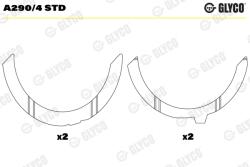 GLYCO Saiba Distantier, Arbore Cotit A290/4Std Güleryüz Cobra Liaz Bus 5292/6213 (A290/4STD)