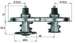 MAHLE Termostat, Lichid Racire Tx33D Scania 4 - Series/F - Series/G I/K - Series/P I/T (TX33D)