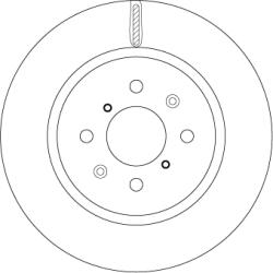 TRW Disc Frana Df6135 Suzuki Swift Iv