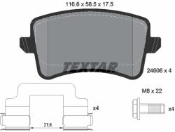 TEXTAR Set Placute Frana, Frana Disc 2460601 Audi A4 B8/A5/Q5 (2460601)