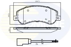 COMLINE Set Placute Frana, Frana Disc Cbp21512 Ford Transit/Transit Tourneo Vw Amarok
