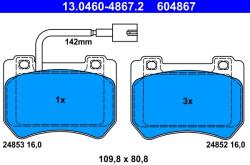 ATE Set Placute Frana, Frana Disc 13.0460-4867.2 Alfa Romeo 159/Brera/Spider (13.0460-4867.2)