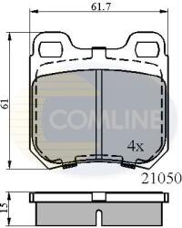 COMLINE Set Placute Frana, Frana Disc Cbp0741 Chevrolet Vectra Opel Omega B/Senator B (CBP0741)