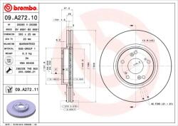 BREMBO Disc Frana 09. A272.11 Honda Accord Vii (09.A272.11)