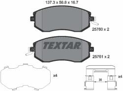 TEXTAR Set Placute Frana, Frana Disc 2576001 Scion Fr-S Subaru Brz/Exiga/Forester/Xv (2576001)