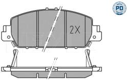 MEYLE Set Placute Frana, Frana Disc Punte Fata 0252579216/Pd Honda Accord Ix/Hr-V