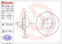 BREMBO Disc Frana 08. C135.11 Mazda Mx-5 Ii (08.C135.11)