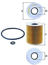 MAHLE Filtru Ulei Ox203D Ford Galaxy Ii/Mondeo Iii/Mondeo Iv/S-Max Mazda 3/6/Biante (OX203D)