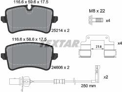 TEXTAR Set Placute Frana, Frana Disc 2521405 Audi A8 D4