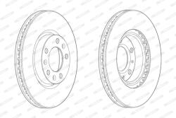 FERODO Disc Frana Ddf2405C Opel Astra L Peugeot 308/308 Ii/308 Iii/308 Sw Ii/308 Sw Iii