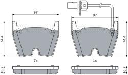 Bosch Set Placute Frana, Frana Disc 0986424949 Audi R8 (0986424949)