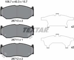 TEXTAR Set Placute Frana, Frana Disc 2671001 Suzuki Swift V