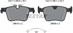 TEXTAR Set Placute Frana, Frana Disc 2661001 Volvo C40/Ec40/Ex40/S60 Iii/S90 Ii/V60 Ii