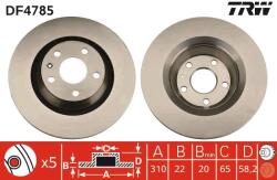 TRW Disc Frana Df4785 Audi Tt (DF4785)