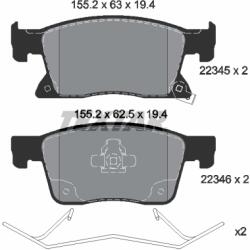 TEXTAR Set Placute Frana, Frana Disc 2234501 Chevrolet Cruze Opel Astra K