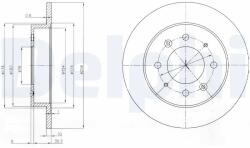 DELPHI Disc Frana Bg4017 Kia Cerato I